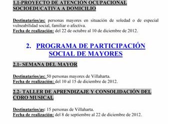 PROGRAMAS SERVICIOS SOCIALES