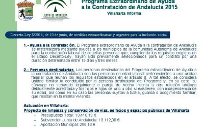 PROGRAMA EXTRAORDINARIO DE AYUDA A LA CONTRATACIÓN