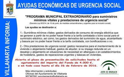 AYUDAS DE URGENCIA SOCIAL