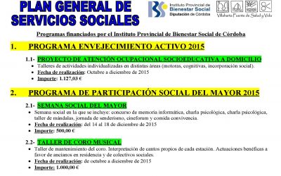 PLAN GENERAL DE SERVICIOS SOCIALES