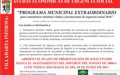 AYUDA ECONÓMICAS DE URGENCIA SOCIAL