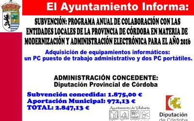 PROGRAMA DE MODERNIZACIÓN Y ADMINSTRACIÓN ELECTRÓNICA