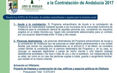 PROGRAMA AYUDA A LA CONTRATACIÓN DE ANDALUCÍA 2017