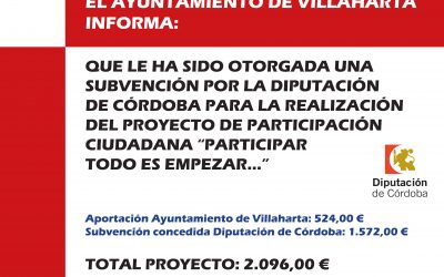 SUBVENCIÓN RECIBIDA PARTICIPACIÓN CIUDADANA