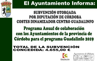 SUBVENCIÓN RECIBIDA. PROGRAMA GUADALINFO