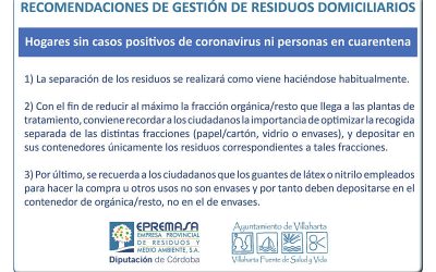 INFORMACIÓN SOBRE LA GESTIÓN DE RESIDUOS DOMÉSTICOS