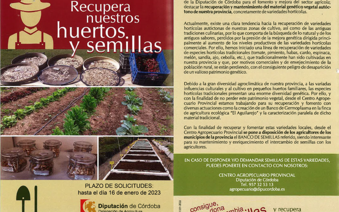RECUPERA NUESTROS HUERTOS Y SEMILLAS