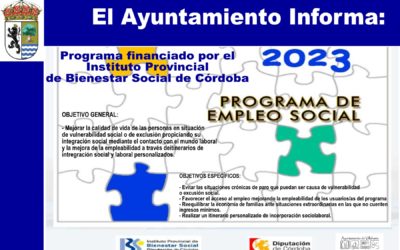 PROGRAMAS DE EMPLEO SOCIAL 2023