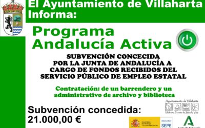 SUBVENCIÓN CONCEDIDA. PROGRAMA ANDALUCÍA ACTIVA