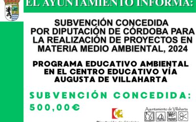 SUBVENCIÓN RECIBIDA. PROYECTOS DE MEDIO AMBIENTE