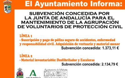 SUBVENCIONES CONCEDIDAS. AGRUPACIÓN DE PROTECCIÓN CIVIL 2024