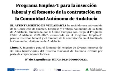 SUBVENCIÓN RECIBIDA. PROGRAMA EMPLEA-T